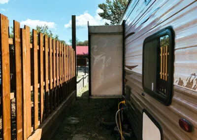 Réparation de slide out roulotte, extension de vr