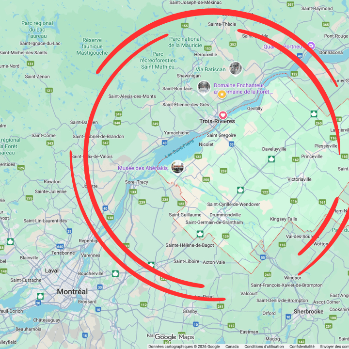 Zones desservies réparation de vr mobile mauricie et centre du québec